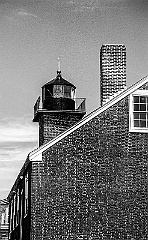 Newburyport Harbor Rear Range Light - BW